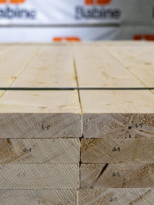 Stack of Lumber with Babine wrapping in background