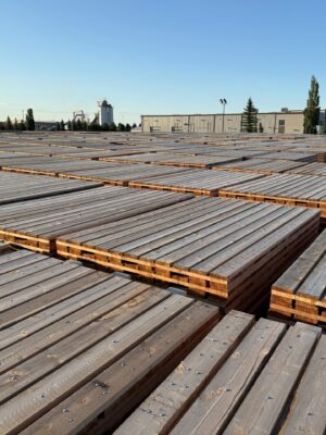 TRAPA Mats for ground protection stacked