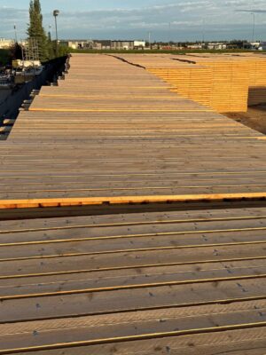 TRAPA Mats for ground protection stacked